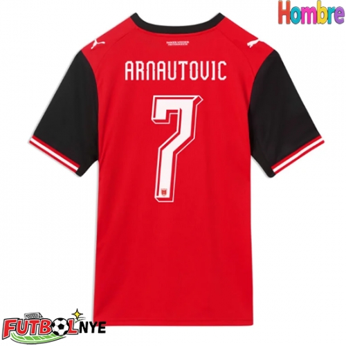 Camiseta Austria Marko Arnautovic #7 Primera Equipación Mundial 2026 manga corta